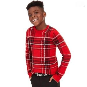 Charter Club Plaid Sweater Boys Medium NWT